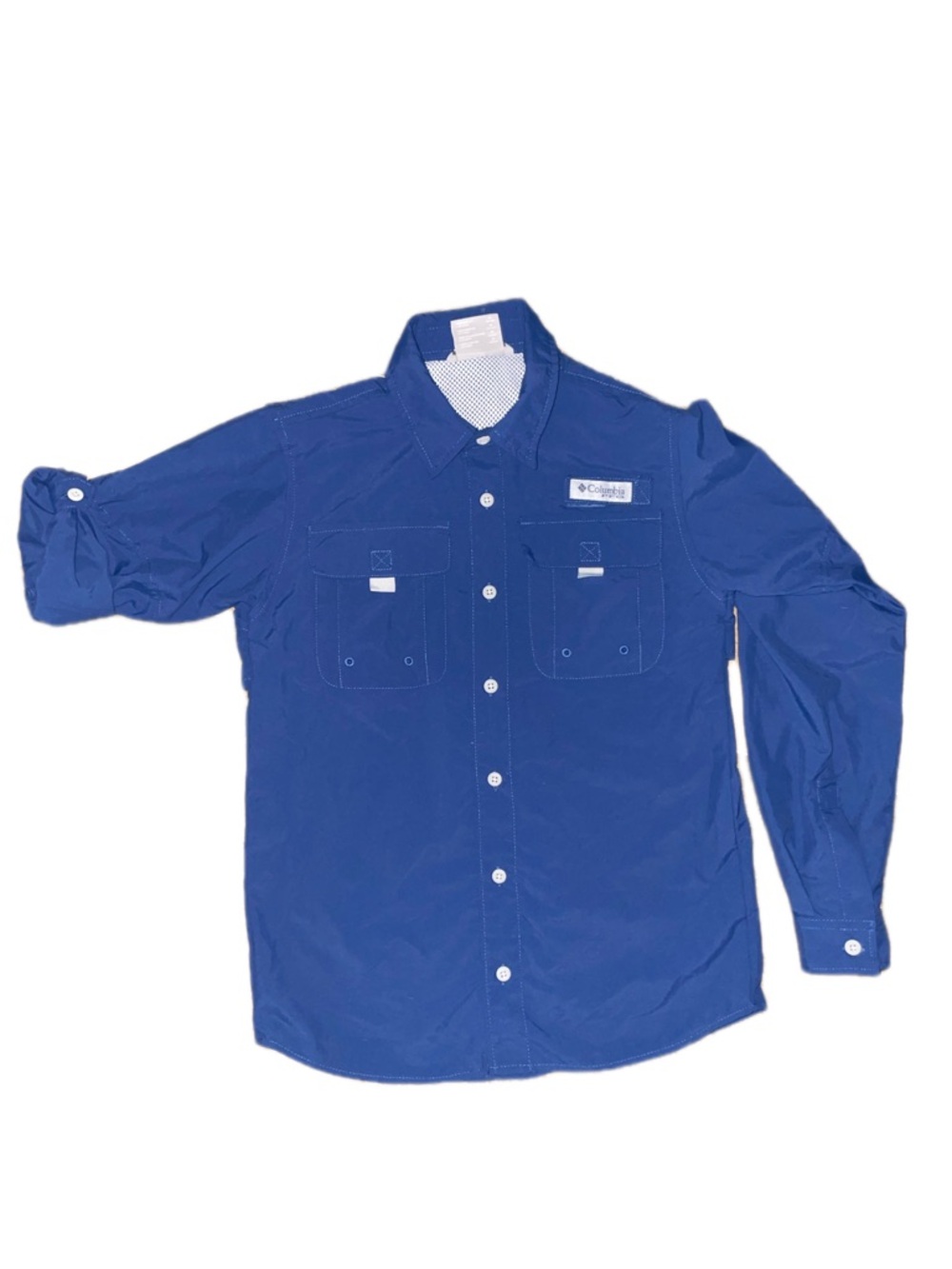 Columbia PFG Royal Blue Performance Shirt youth M
